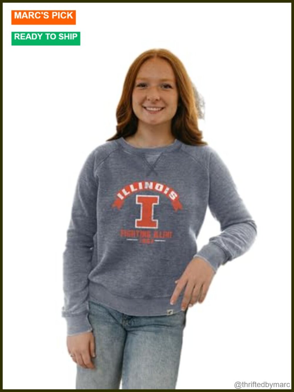 Officially Licensed Women's Crewneck Sweatshirt Vintage Burnout